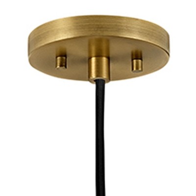 Simon Matte Navy & Heritage Brass 1-Light Pendant
