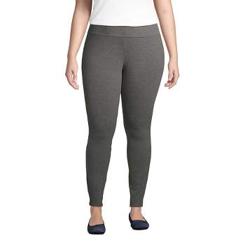 Women's Plus Size Sport Knit High Rise Elastic Waist Pull On Capri Pants  Print