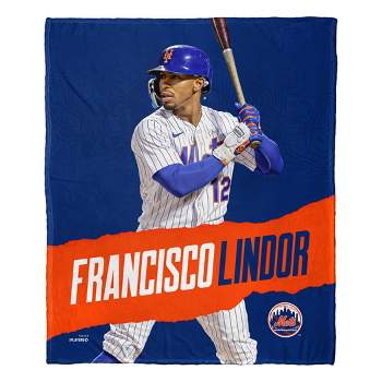 50"x60" MLB New York Mets Francisco Lindor Silk Touch Throw Blanket