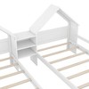 APRILSOUL Double Twin Size Platform Bed with House-shaped Headboard and a Built-in Nightstand - 4 of 4