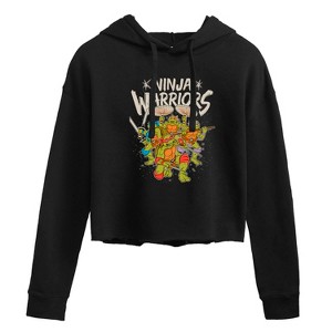Women's - Teenage Mutant Ninja Turtles - Ninja Warriors Cropped Graphic Hoodie - 1 of 3