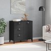 vidaXL Sideboard Storage Side Cabinet Living Room Furniture Solid Wood Pine - 3 of 4