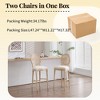 Sapphtopaz French Country Wooden Dining Chairs Set of 2, Side Accent Chairs Kitchen Chairs Barstools for Dining Room, Kitchen Island - 3 of 4