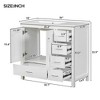 NicBex 36" Bathroom Storage Cabinet with Sink, Bathroom Vanity, 5 Spacious Drawers and 2 Cabinet Doors for Bathroom - 2 of 4