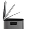 2 x 8 or 2 x 10.6 Gallon Stainless Steel Trash Cans w/Lids, Dual Compartment Step-On Bins for Kitchen - 4 of 4