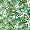 6" Double Sided Palm Leaves Canvas Room Divider Green - Oriental Furniture: Spruce Wood Frame, No Assembly Required - 4 of 4