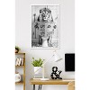 Trends International Reinders: Toilet Humor - Lion Toilet Framed Wall Poster Prints White Framed Version 22.375" x 34" - 2 of 4