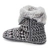 Dearfoams Women's Beth Faux Fur Fold Down Fuzzy Bootie House Slipper Boot - 2 of 4