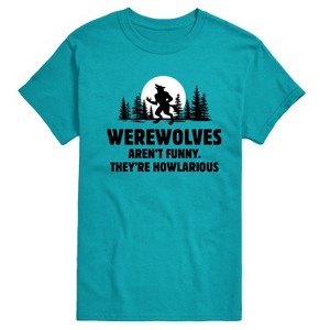 Men's - Instant Message - Werewolves Arent Funny Short Sleeve Graphic T-Shirt - 1 of 4
