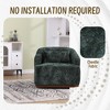 Circular Swivel Seat, Plush Accent Sofa for the Lounge, Full 360° Rotating Barrel Chair - 3 of 4