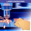 Unique Bargains Anodized Aluminum Laser Engraving Double Side Printable Business Card 15 Pcs - 4 of 4