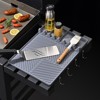 Griddle Mat BBQ Grill Accessories Tools for Blackstone, Kitchen Counter Spatula Silicone Mat with Drip Pad for Kitchen, Cooking - 3 of 4