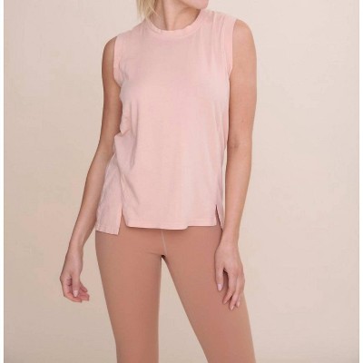 Women's Split Hem Detail Sleeveless Top - mono b