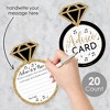 Big Dot of Happiness Nash Bash - Ring Wish Card Nashville Bachelorette Party Activities - Shaped Advice Cards Game - Set of 20 - 2 of 4