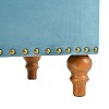 Kumasinova Velvet Upholstered Storage Ottoman with Hidden Hinges,23.2" Foot Stool with Rivet Trim,Ottoman with Storage for Dorm,Living Room,Bedroom - 4 of 4