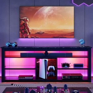 Bestier TV Stand Tall Entertainment Center with Storage For 70 Inch TV - 1 of 4