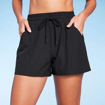 Women's Tummy Control High Waist Swim Shorts - Kona Sol™ Black : Target