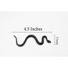 Collectible Wildlife Gifts | Snake, Black Mamba Snake, Rubber Reptile, Realistic Hand Painted,  Model,   Gift,       4 1/2"       F3463 B360 - 3 of 4
