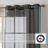 HLC.ME Semi Sheer Voile Light Filtering Transparent Window Curtain Grommet Panels - Set of 2 - 2 of 4
