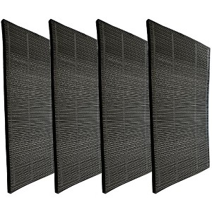 Nispira Activated Carbon Pre Filter Compatible with Sharp KC-850U Air Purifier FZ-C100DFU. 4 Packs - 1 of 4