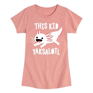 Girls' - Instant Message - This Kid Yaksalotl Fitted Short Sleeve Graphic T-Shirt - 1 of 4