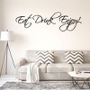 Unique Bargains Eat Drink Enjoy Quote Removable PVC Art Decals Home Office Decor Wall Sticker - 3 of 4