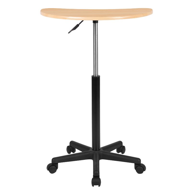 Flash Furniture Sit to Stand Mobile Laptop Computer Desk - Portable Rolling Standing Desk, 5 of 16