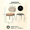 3 Piece Patio Bistro Set, Outdoor Wicker Chairs with Table, Rattan Patio Furniture Set for Outdoor, Patio, Deck, Backyard - 2 of 4