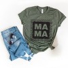 Simply Sage Market Leopard Mama Square Short Sleeve Tee - M - Army Green - 3 of 4