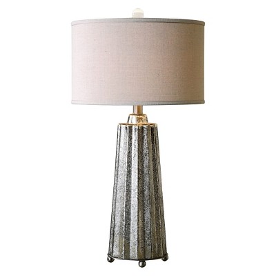 silver mercury glass table lamp