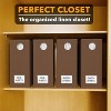 4-Pack Bed Sheet Organizers and Storage, Foldable Sheet Organizers for a Linen Closet - 4 of 4