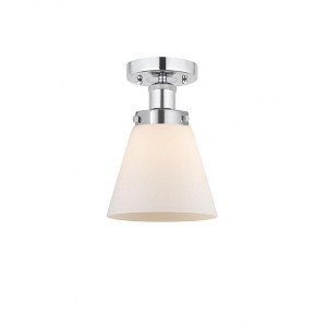 Cone - 1 Light Semi-Flush Mount In Industrial Style-8.25 Inches Tall and 6.5 Inches Wide - 1 of 1