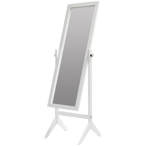  HOMCOM Full Length Mirror for Children, Adjustable to be Viewed  from Multiple Angles Dress-up and Make-up, White : Home & Kitchen