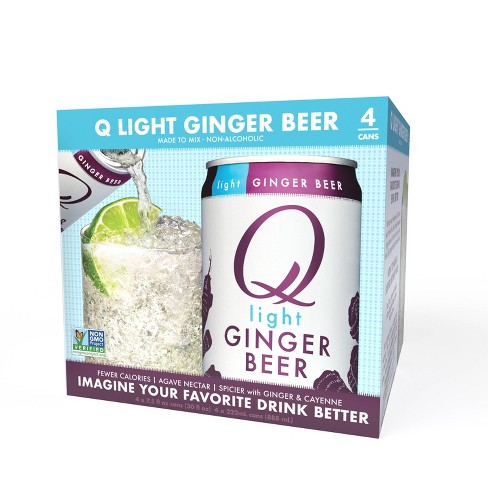 Q Mixers Light Ginger Beer 4pk 7 5 Fl Oz Cans Target