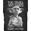 Seven Times Six Harry Potter Dobby Shall Not Harm Mens Black T-shirt - 2 of 3