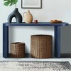 KIGFTSOD 60'' Thick Top Entryway Table with Curved Legs, Inward/Outward Facing Installation for Sofas & Entryway - 3 of 4
