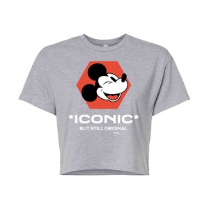 Women's - Disney - Iconic But Still Original Cropped Graphic T-Shirt - 1 of 4