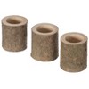 Vintiquewise Set of 3 Rustic Wooden Round Handcrafted Holder Organizer for Flatware Utensil and Supplies - 3 of 4