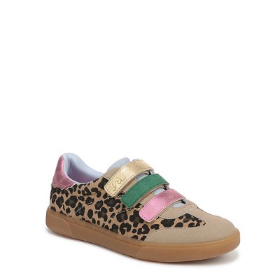 leopard multi faux suede