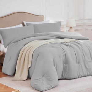 BAGOKIE 2/3PCS Comforter Set with Comforter & Pillowcases - 1 of 4