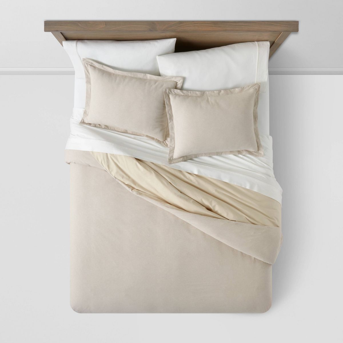 Cotton Linen Chambray Duvet Cover & Sham Set - Threshold™ - thumbnail 9