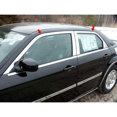 QAA is Compatible with 2005-2010 Chrysler 300 4 Piece Stainless Window Trim Package, Includes Upper Trim only, NO Pillar Posts, NO Window Sills.