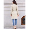 INSPIRE CHIC Women's Double Breasted Elegant Long Sleeve Winter Trench Pea Coat with Pockets - 3 of 4