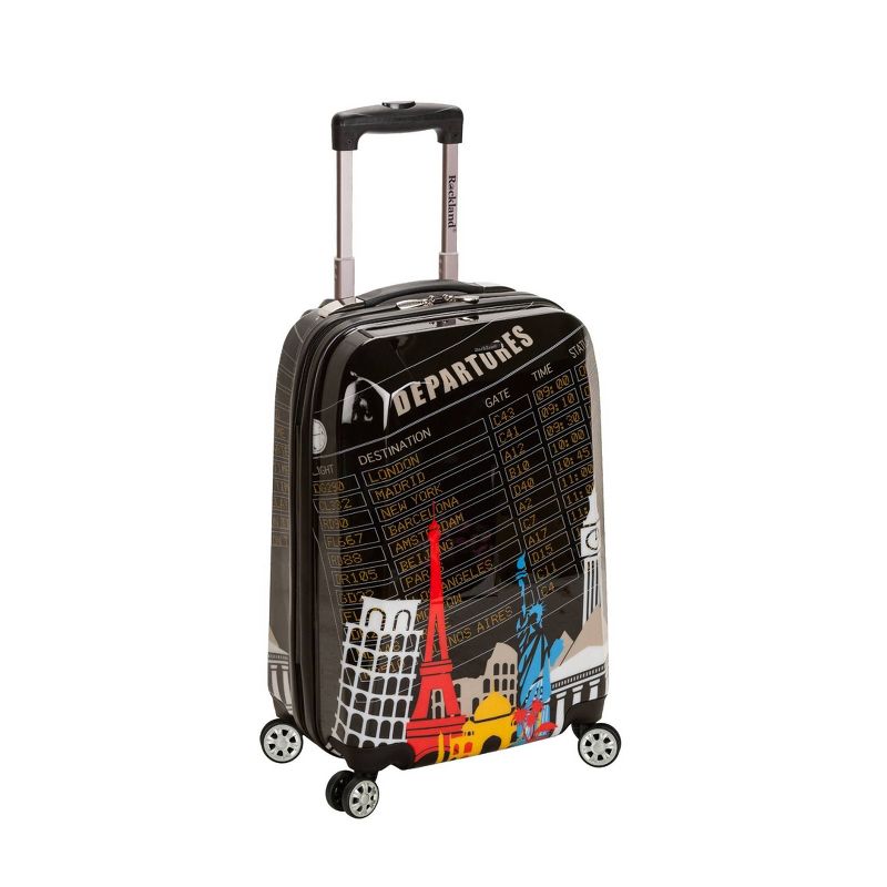 Rockland Vegas Polycarbonate Hardside Carry On Spinner Suitcase Departure - Black, 4 of 7