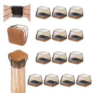 Unique Bargains Durable Multipurpose Use Furniture Silicone Felt Pads Chair Leg Floor Protectors - 1 of 4