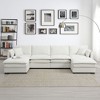 NicBex Modern 134" Chenille Sectional Sofa Modular U Shape Sofa Couch with 2 Ottomans for Living Room Apartment - 3 of 4