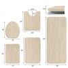 BAGOKIE 5 Piece Memory Foam Bathroom Rug Set - 2 of 4