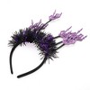 Unique Bargains Halloween Skulls Pattern Headband 4.72" Diameter Black Purple 1 Pc - 4 of 4