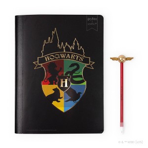 Yoobi Harry Potter Composition Books 7.5"x9.75" Wide Ruled with Pen Black House Pride, School Supplies - 1 of 4