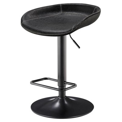 New Pacific Direct Rogue PU Leather Gaslift Bar Stool
